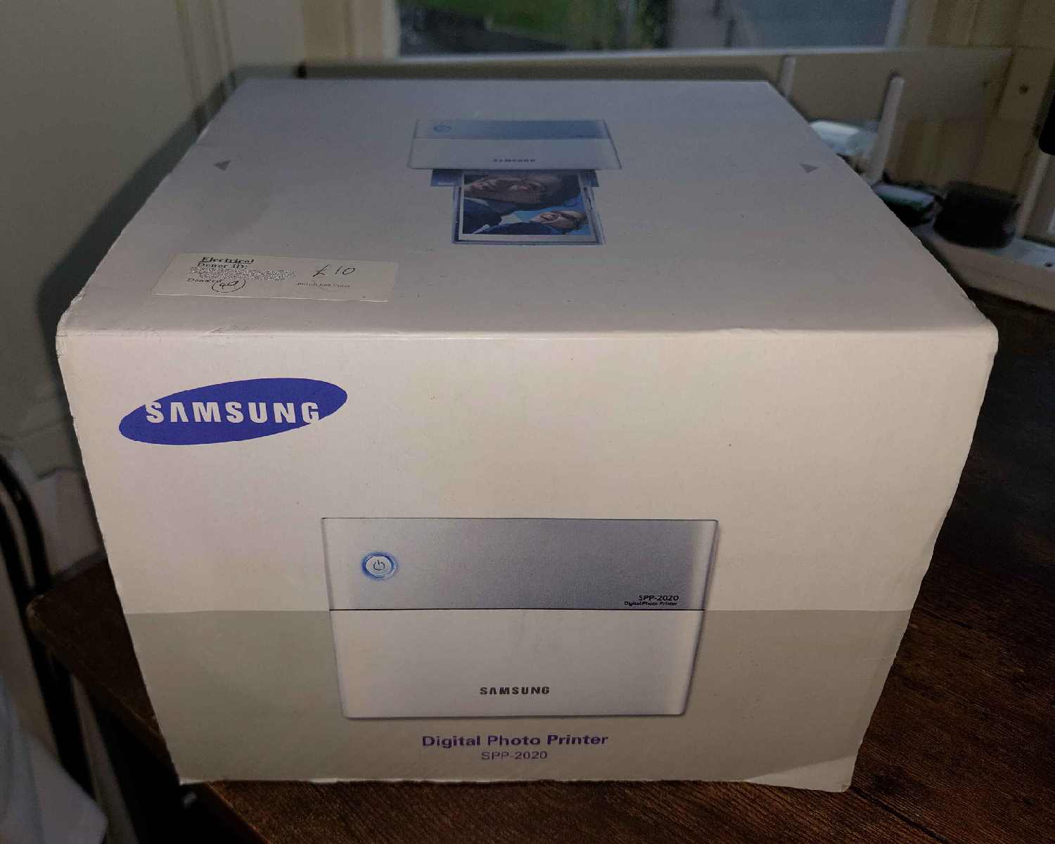 The unopened printer in its box