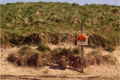 Beach bank in Buncrana, Donegal.